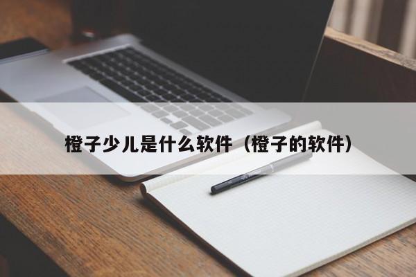 橙子少儿是什么软件（橙子的软件）