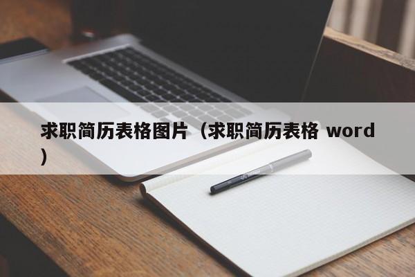 求职简历表格图片（求职简历表格 word）